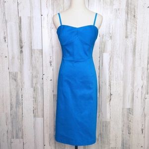 Ted Baker London Blue Strapless Alodia Midi Dress Sz 4